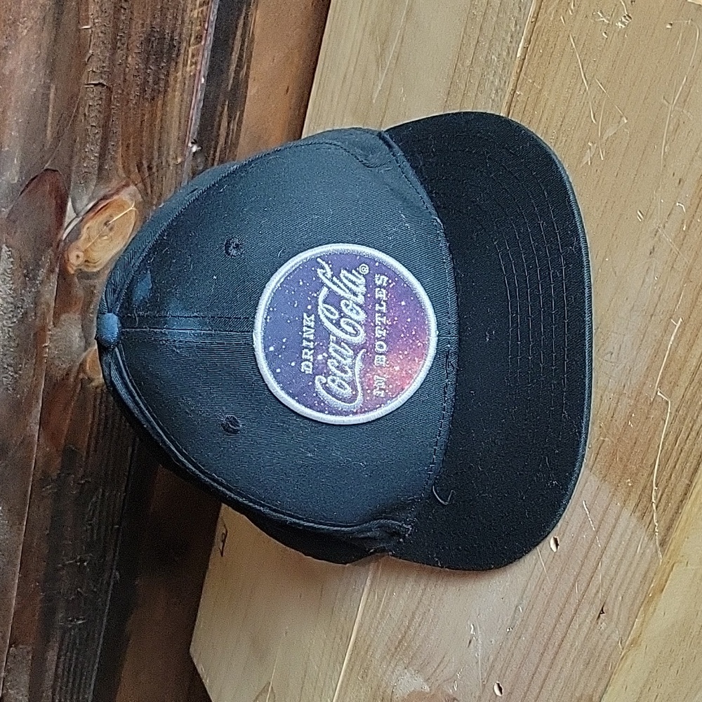 Black Coca-Cola Baseball Hat Unisex Drink Coke Patch